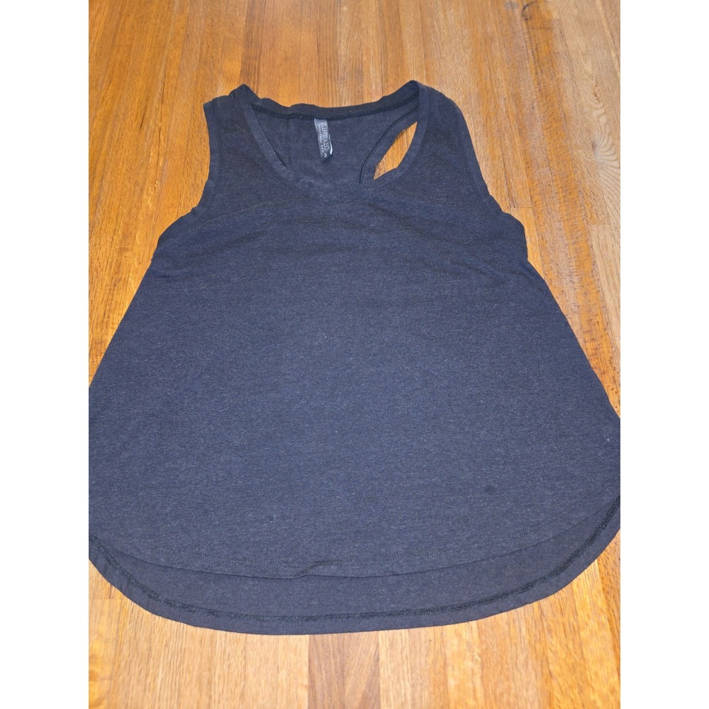 San Francisco City Lights Women LG Dark Heather Gray‎ Racerback V-Neck Tank Top